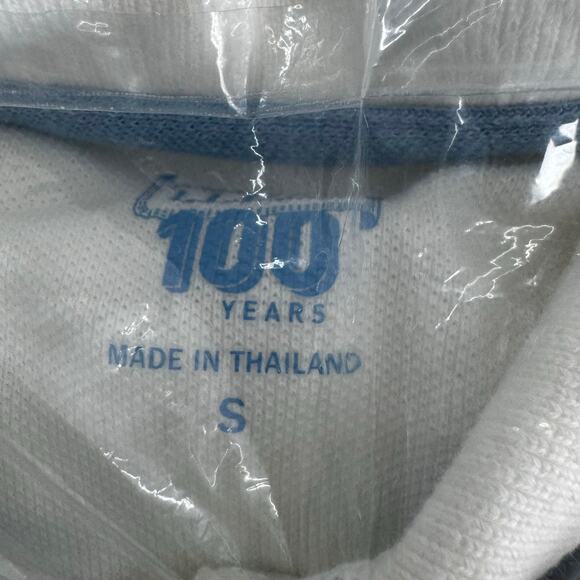 NEW Old Stock LL Bean Polo Shirt 100 Year Edition With Boot Logo White small - Picture 5 of 9